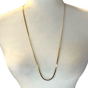 Classic Monet 29” Gold Tone Flat Chain
